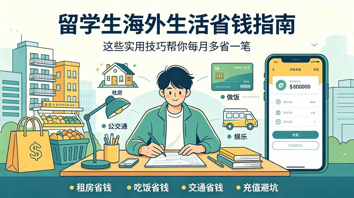 留学生海外生活省钱指南：这些实用技巧帮你每月多省一笔