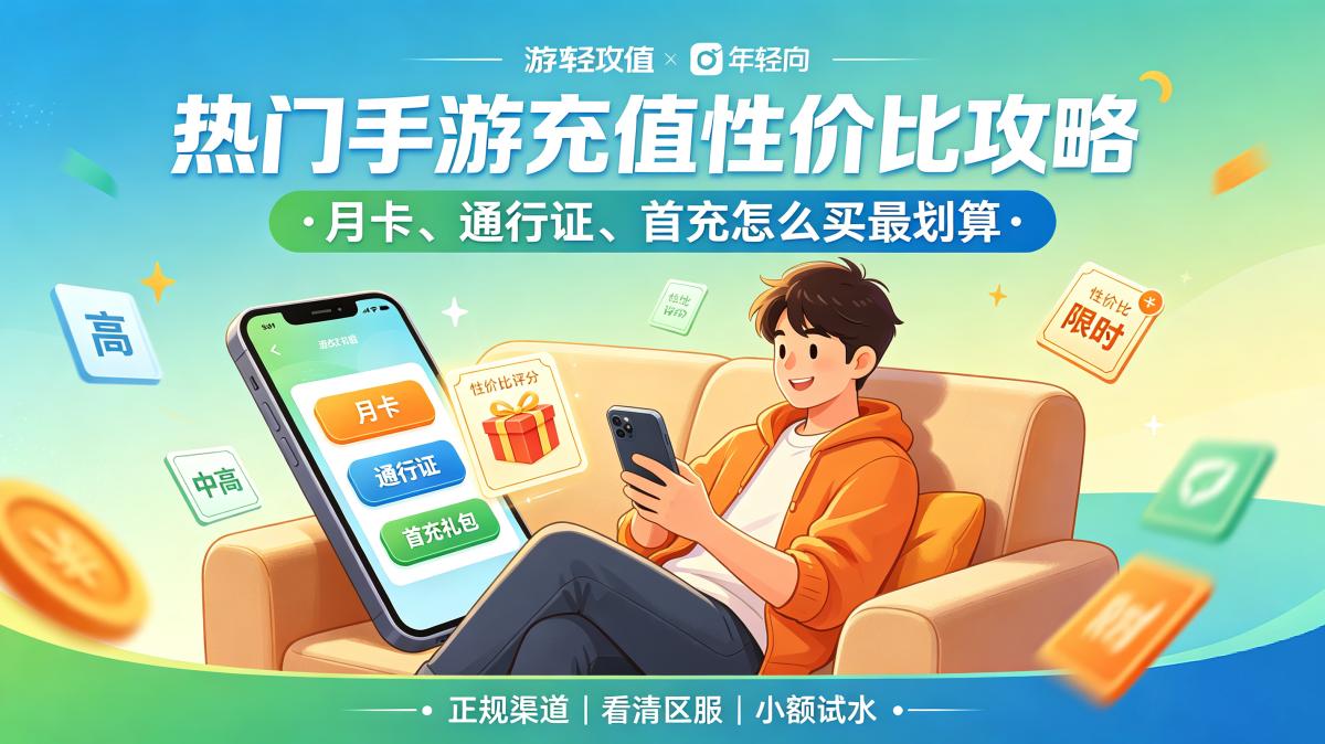 热门手游充值性价比攻略：月卡、通行证、首充怎么买最划算